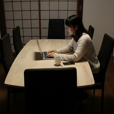 ノートパソコンご利用の写真