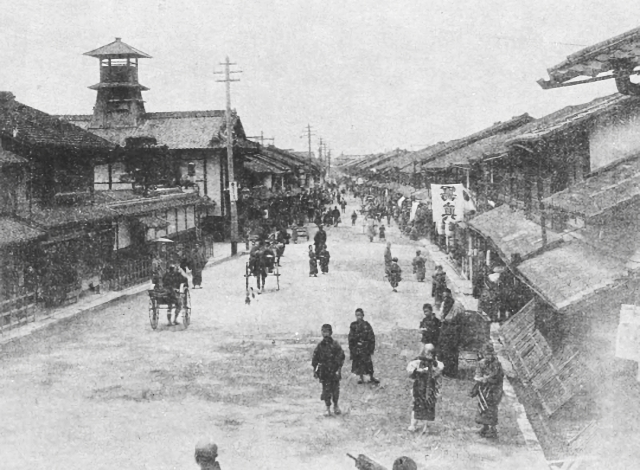 明治時代の祇園四条通り
